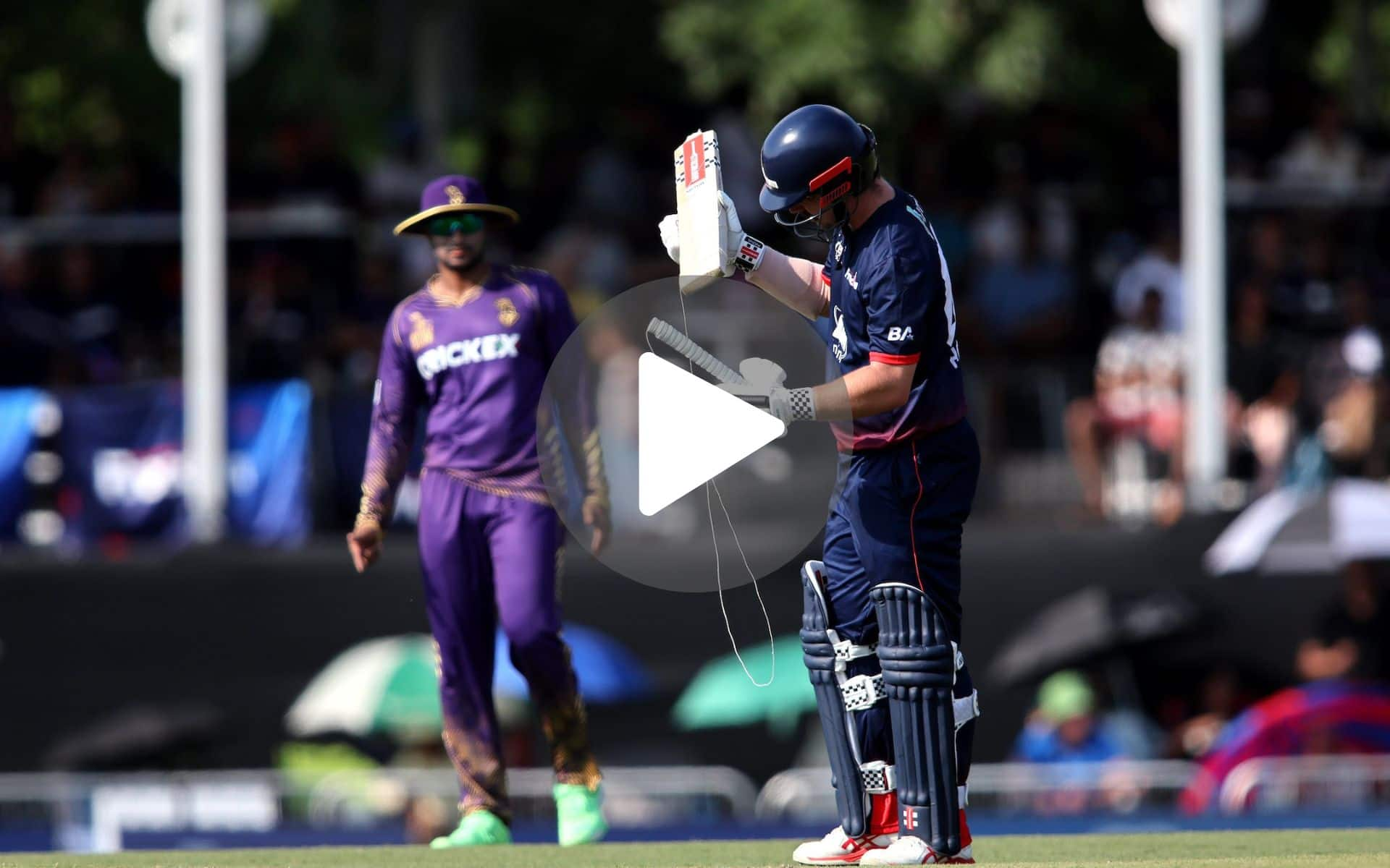 [Watch] Andre Russell's Fiery Delivery Breaks Travis Head's Bat In MLC 2024